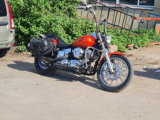 1997 Yamaha XVS400 Drag Star, оранжевый, 300000 рублей, вид 1