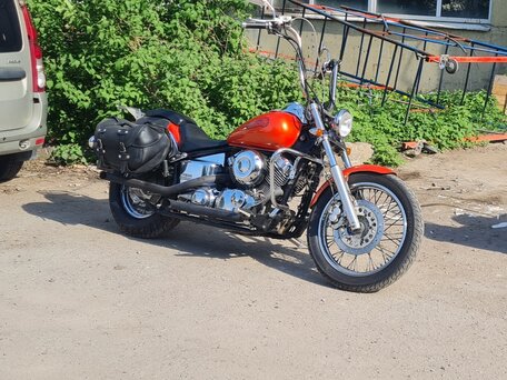 1997 Yamaha XVS400 Drag Star, оранжевый, 310000 рублей, вид 1