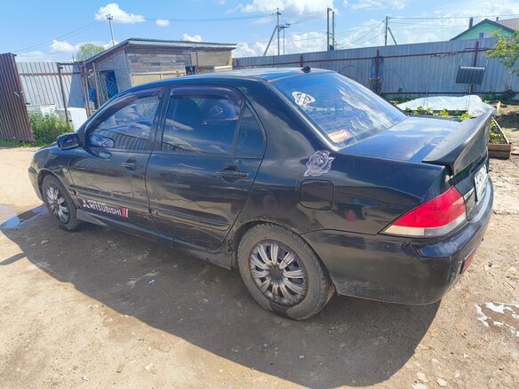 2007 Mitsubishi Lancer IX Рестайлинг, чёрный, 200000 рублей - вид 4