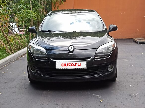 2012 Renault Megane III Рестайлинг, чёрный - вид 1