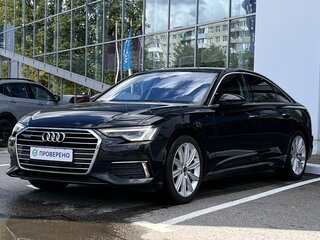 2021 Audi A6 45 TDI V (C8), чёрный, 4350000 рублей, вид 3