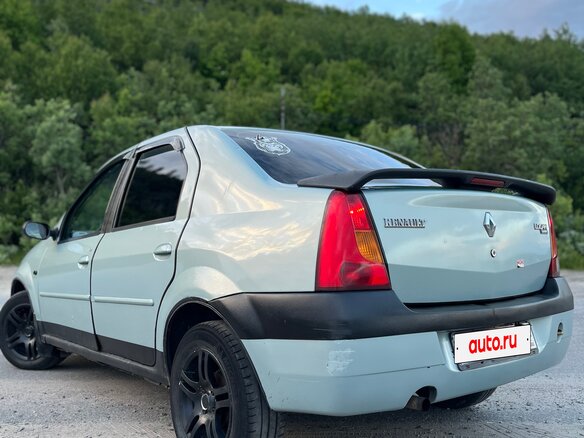 2006 Renault Logan I, голубой, 220000 рублей - вид 6