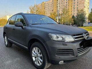 2012 Volkswagen Touareg II, чёрный, 2101000 рублей, вид 4