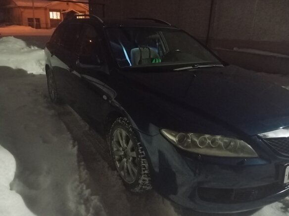 2005 Mazda 6 I (GG) Рестайлинг, синий, 370000 рублей - вид 9