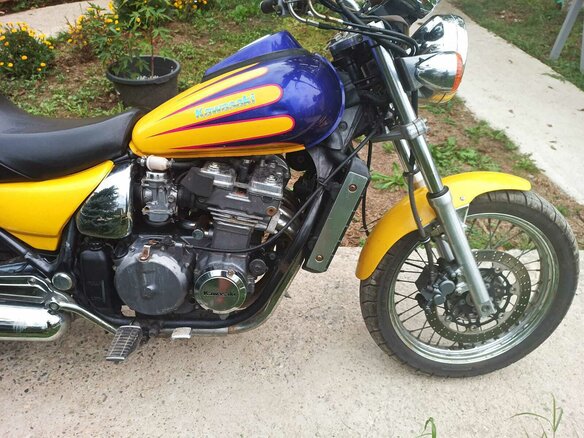 1993 Kawasaki ZL400 Eliminator, жёлтый, 220000 рублей - вид 11