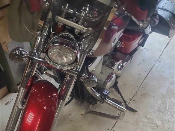 2005 Honda Shadow 750, красный, 430000 рублей - вид 6