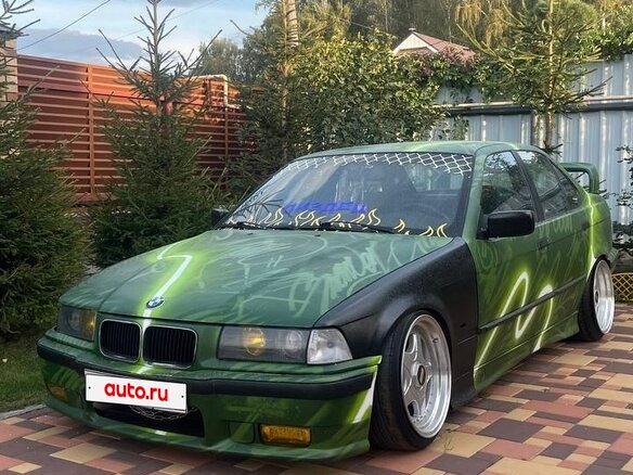 1993 BMW 3 серии 316i III (E36), зелёный, 450000 рублей