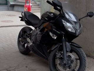 2010 Kawasaki ER-6F (Ninja 650R), чёрный, 445000 рублей, вид 1