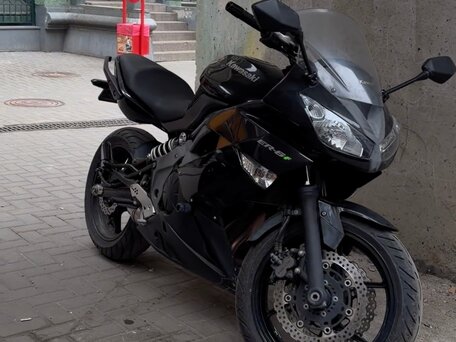 2010 Kawasaki ER-6F (Ninja 650R), чёрный, 445000 рублей, вид 1