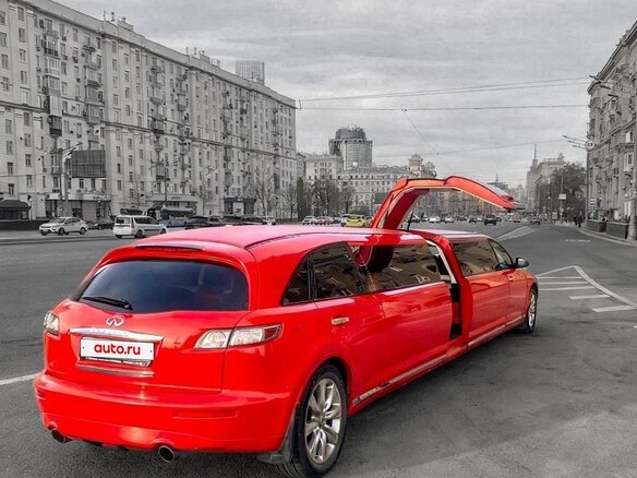 2007 Infiniti FX35 I (S50) Рестайлинг, красный, 4500000 рублей - вид 8