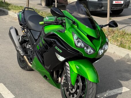 2016 Kawasaki ZZR 1400, зелёный, 1500000 рублей, вид 3