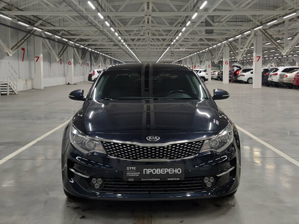 2018 Kia Optima IV Рестайлинг, синий, 1720000 рублей - вид 1