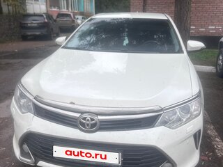 2016 Toyota Camry VII (XV50) Рестайлинг, белый, 2000000 рублей, вид 1