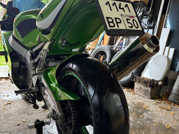 2004 Kawasaki ZX-9R Ninja, зелёный, 430000 рублей - вид 10