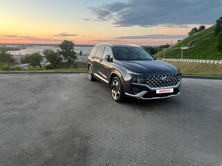 2021 Hyundai Santa Fe IV Рестайлинг, синий, 4500000 рублей, вид 2