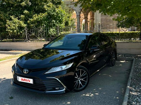 2021 Toyota Camry VIII (XV70) Рестайлинг, чёрный, 2950000 рублей