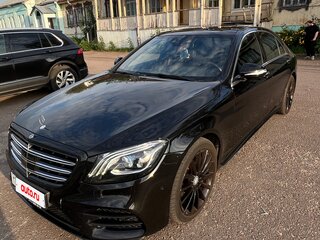 2017 Mercedes-Benz S-Класс 450 Long VI (W222, C217) Рестайлинг, чёрный, 3550000 рублей, вид 2