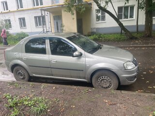 2014 Renault Logan I Рестайлинг, бежевый, 410000 рублей, вид 3