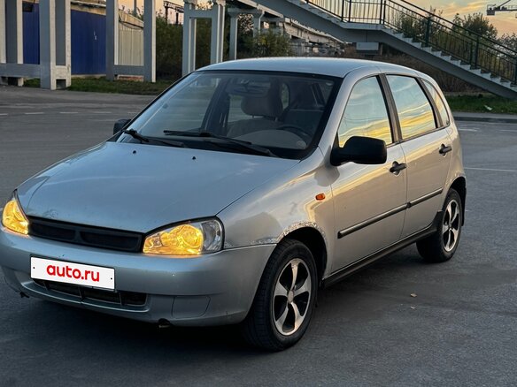 2008 Lada (ВАЗ) Kalina I, серебристый, 120000 рублей
