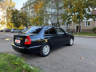 2007 Hyundai Accent ТагАЗ II, чёрный, 400000 рублей, вид 3