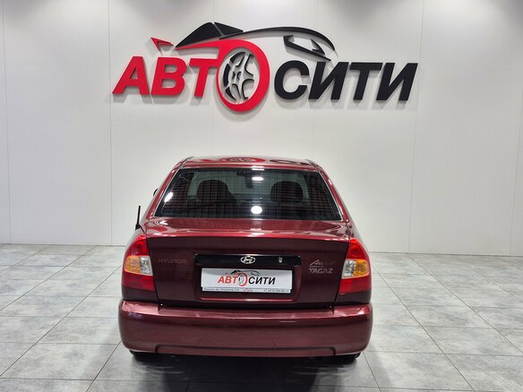 2008 Hyundai Accent ТагАЗ II, красный, 395000 рублей - вид 6
