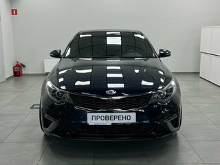 2018 Kia Optima IV Рестайлинг, синий, 1800000 рублей, вид 2