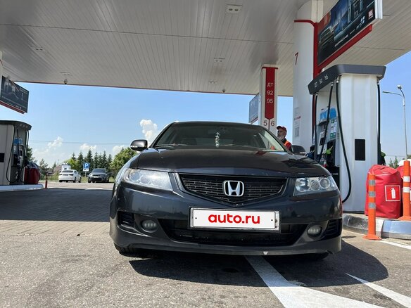 2007 Honda Accord VII Рестайлинг, чёрный - вид 3