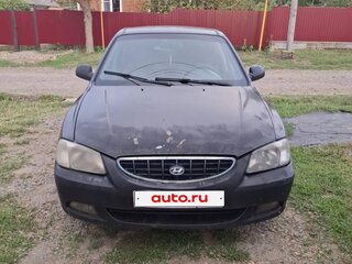 2004 Hyundai Accent II Рестайлинг, чёрный, 130000 рублей, вид 1