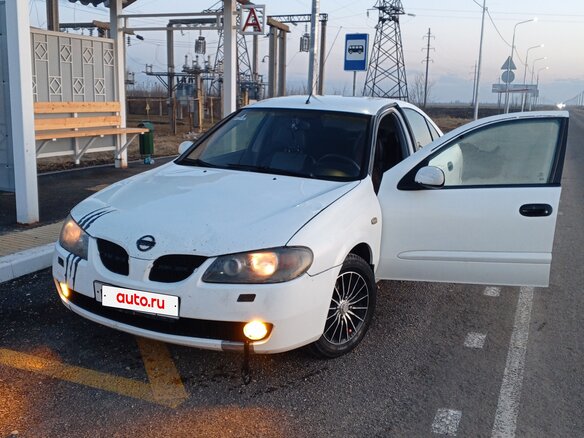 2005 Nissan Almera II (N16) Рестайлинг, белый, 320000 рублей