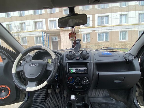 2012 Lada (ВАЗ) Granta I, чёрный, 200000 рублей - вид 5