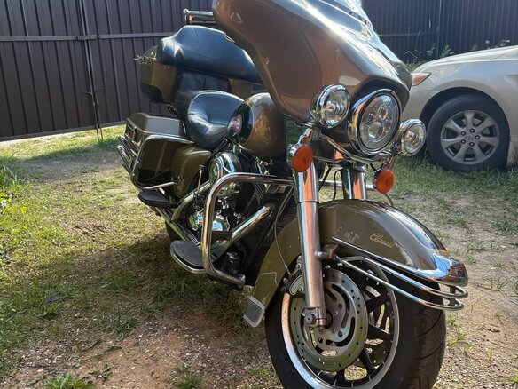 2007 Harley-Davidson Electra Glide, зелёный, 730000 рублей - вид 1
