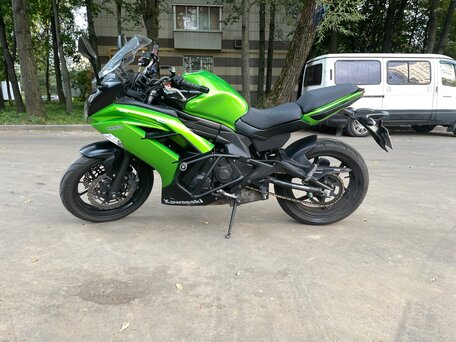 2012 Kawasaki ER-6F (Ninja 650R), зелёный, 450000 рублей, вид 4