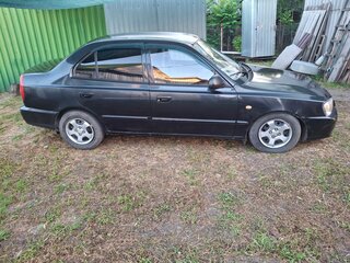 2008 Hyundai Accent ТагАЗ II, чёрный, 284000 рублей, вид 3