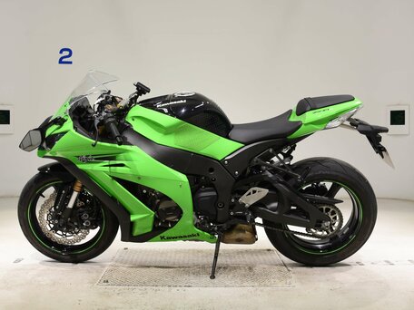 2013 Kawasaki ZX-10R Ninja, зелёный, 1100000 рублей, вид 3