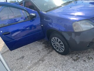 2008 Renault Logan I, синий, 170000 рублей, вид 5