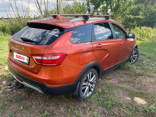 2017 Lada (ВАЗ) Vesta SW Cross I, оранжевый, 890000 рублей, вид 4