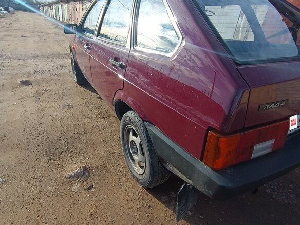 1997 Lada (ВАЗ) 2109, красный, 400000 рублей - вид 5