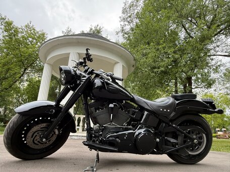 2009 Harley-Davidson Fat Boy, чёрный, 1750000 рублей, вид 4