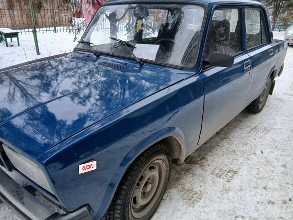 2007 Lada (ВАЗ) 2107, синий, 160000 рублей - вид 5