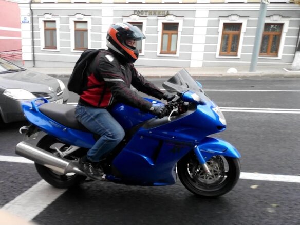 1999 Honda CBR 1100 XX, синий, 500000 рублей - вид 7