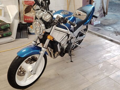 1987 Honda CB 400 Super Four, синий, 315000 рублей, вид 1