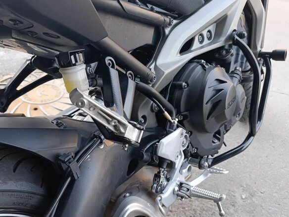 2015 Yamaha MT-09 (FZ-09), фиолетовый, 650000 рублей - вид 4