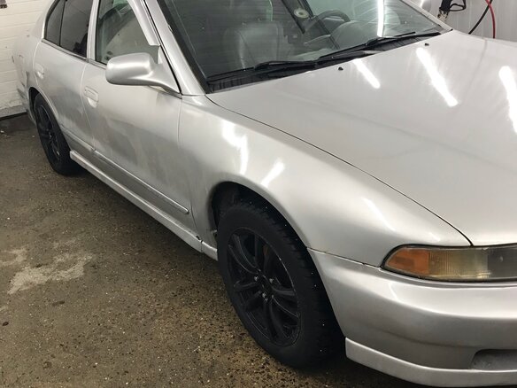 2000 Mitsubishi Galant VIII Рестайлинг, серый, 230000 рублей