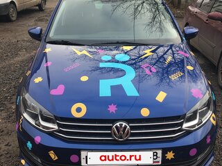 2019 Volkswagen Polo V Рестайлинг, синий, 1100000 рублей, вид 3