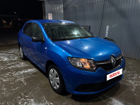 2014 Renault Logan II, синий - вид 3