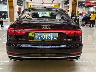 2024 Audi A8 Long 45 TFSI IV (D5) Рестайлинг, чёрный, 9208386 рублей, вид 4