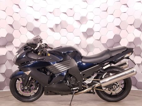 2008 Kawasaki ZZR 1400, синий, 649000 рублей, вид 4