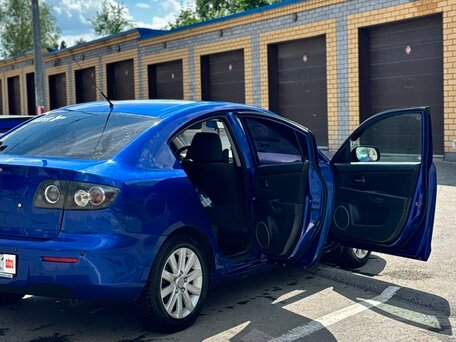 2008 Mazda 3 I (BK) Рестайлинг, синий, 490000 рублей, вид 5