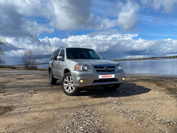 2004 Mazda Tribute I Рестайлинг, серебристый, 620000 рублей - вид 1