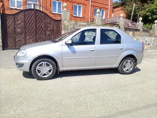 2012 Renault Logan I Рестайлинг, серый, 565000 рублей, вид 3